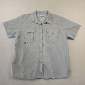 Columbia PFG Men's Gray Short Sleeve Shirt SIZE XL